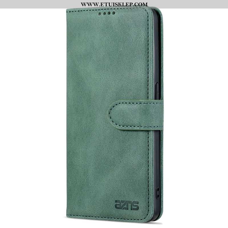 Etui Folio do Oppo Reno 8 Pro Skórzany Efekt Vintage Azns